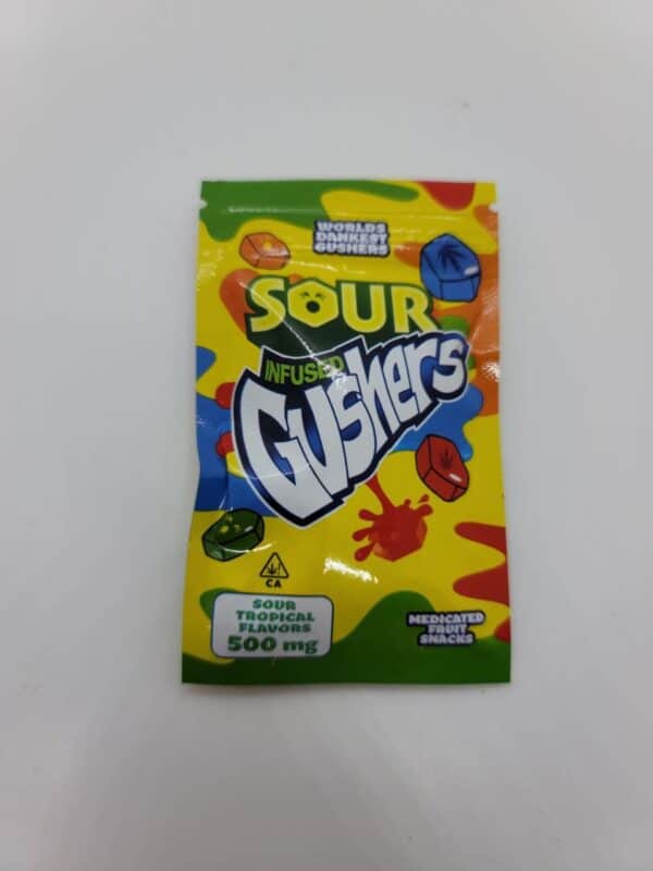Sour Gushers – Tropical 500mg