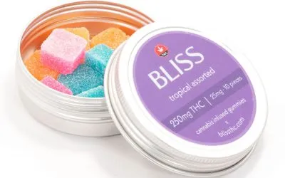 250mg THC Cubes (Bliss Edibles)