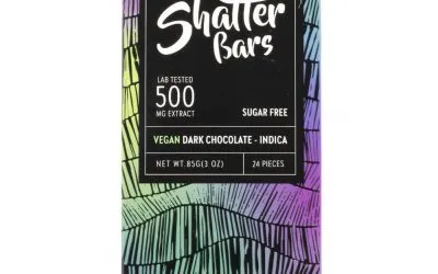 Indica Vegan Dark Chocolate Shatter Bar (Euphoria Extractions)